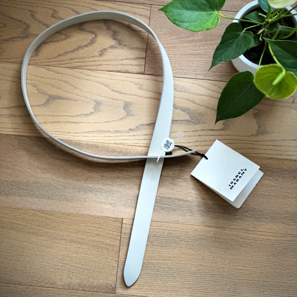 Isabel Marant White Leather Belt